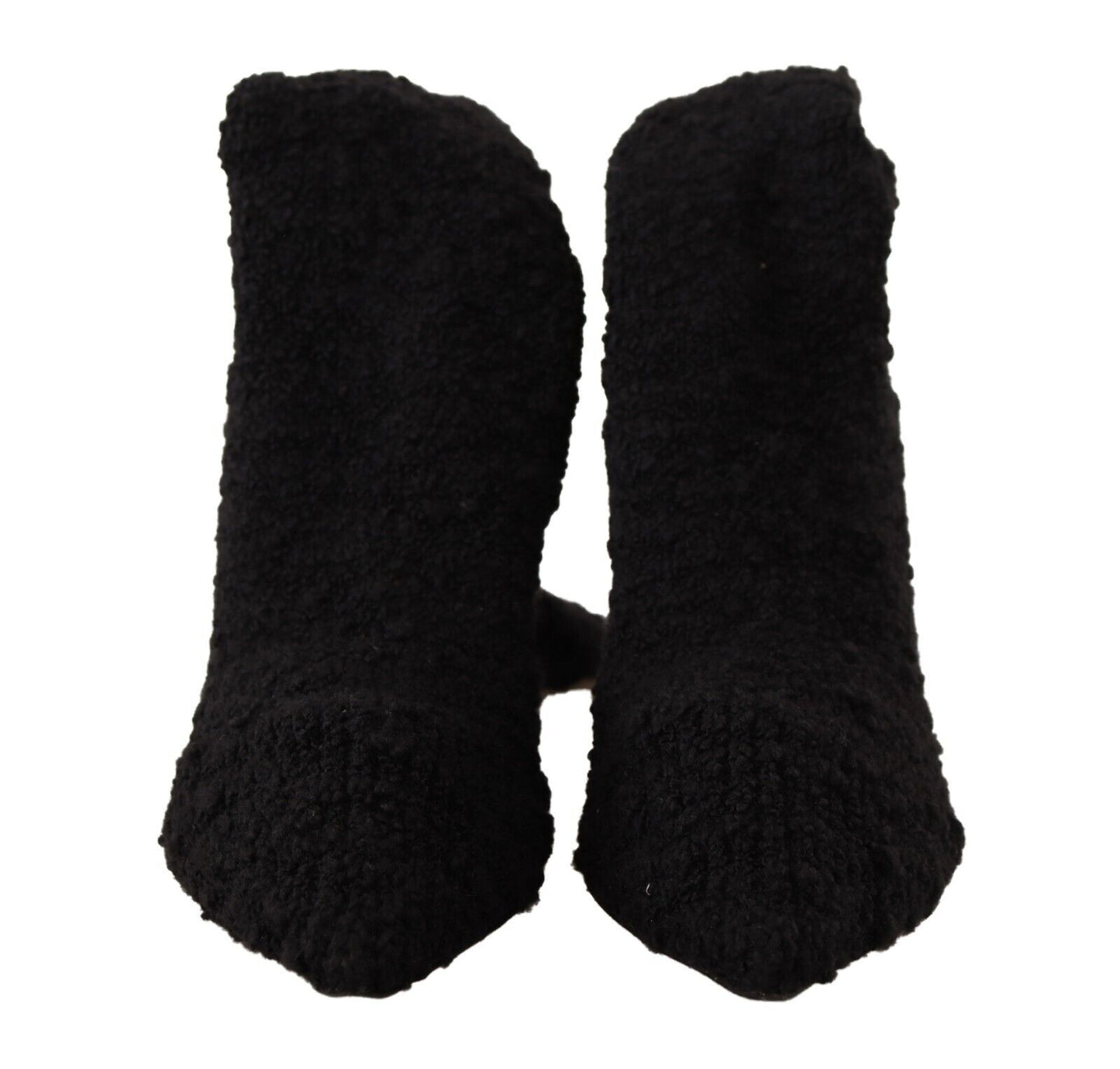 Bottes chaussettes extensibles noires chics Dolce & Gabbana