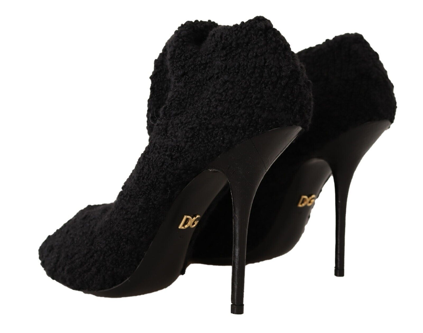 Bottes chaussettes extensibles noires chics Dolce & Gabbana