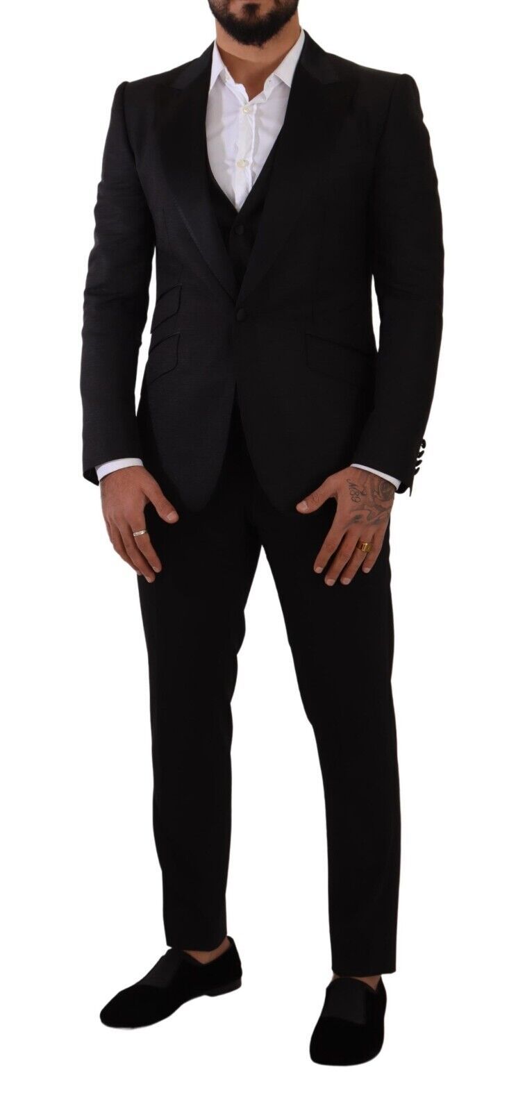 Ensemble costume slim noir Dolce & Gabbana Sicilia