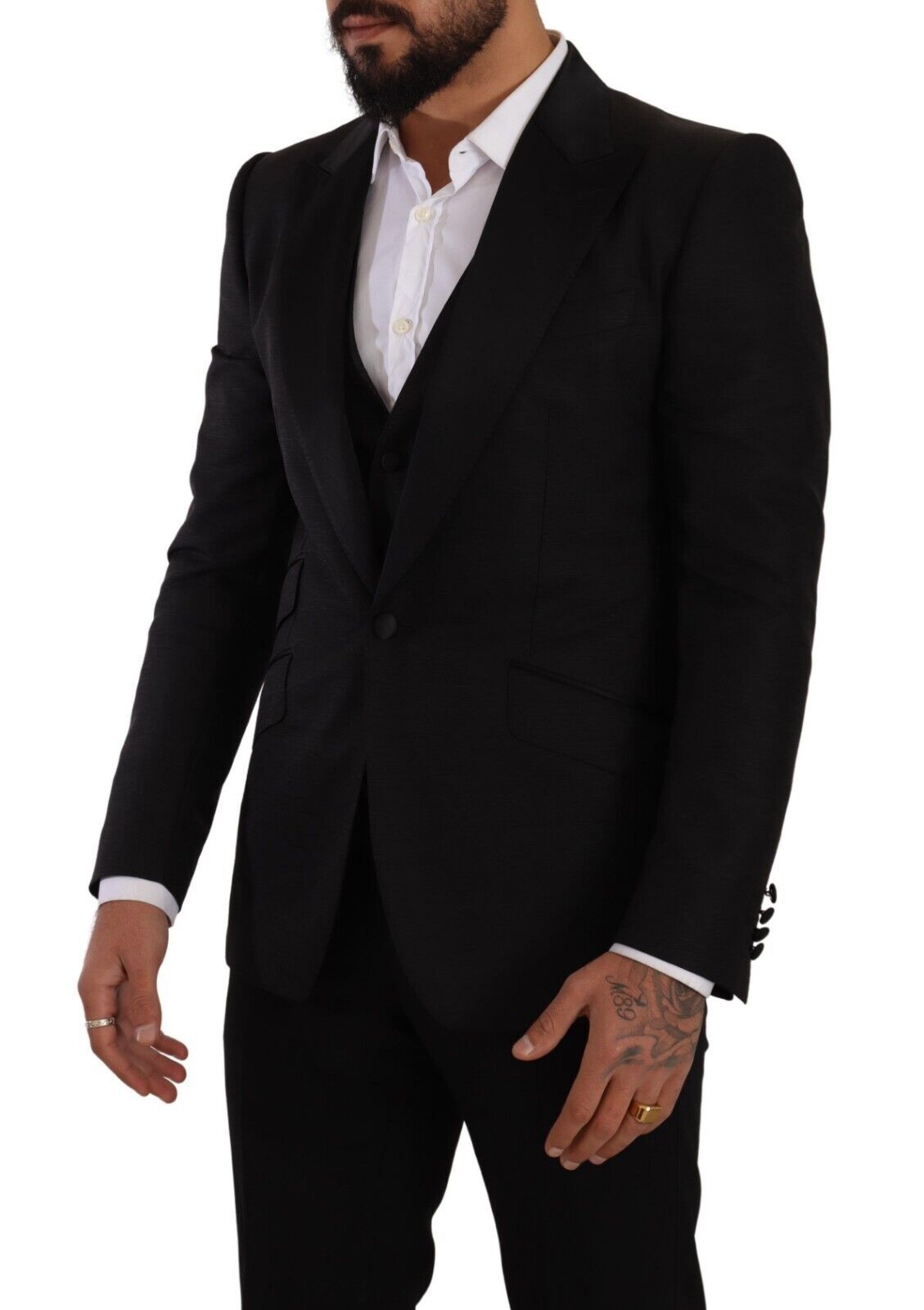 Ensemble costume slim noir Dolce & Gabbana Sicilia