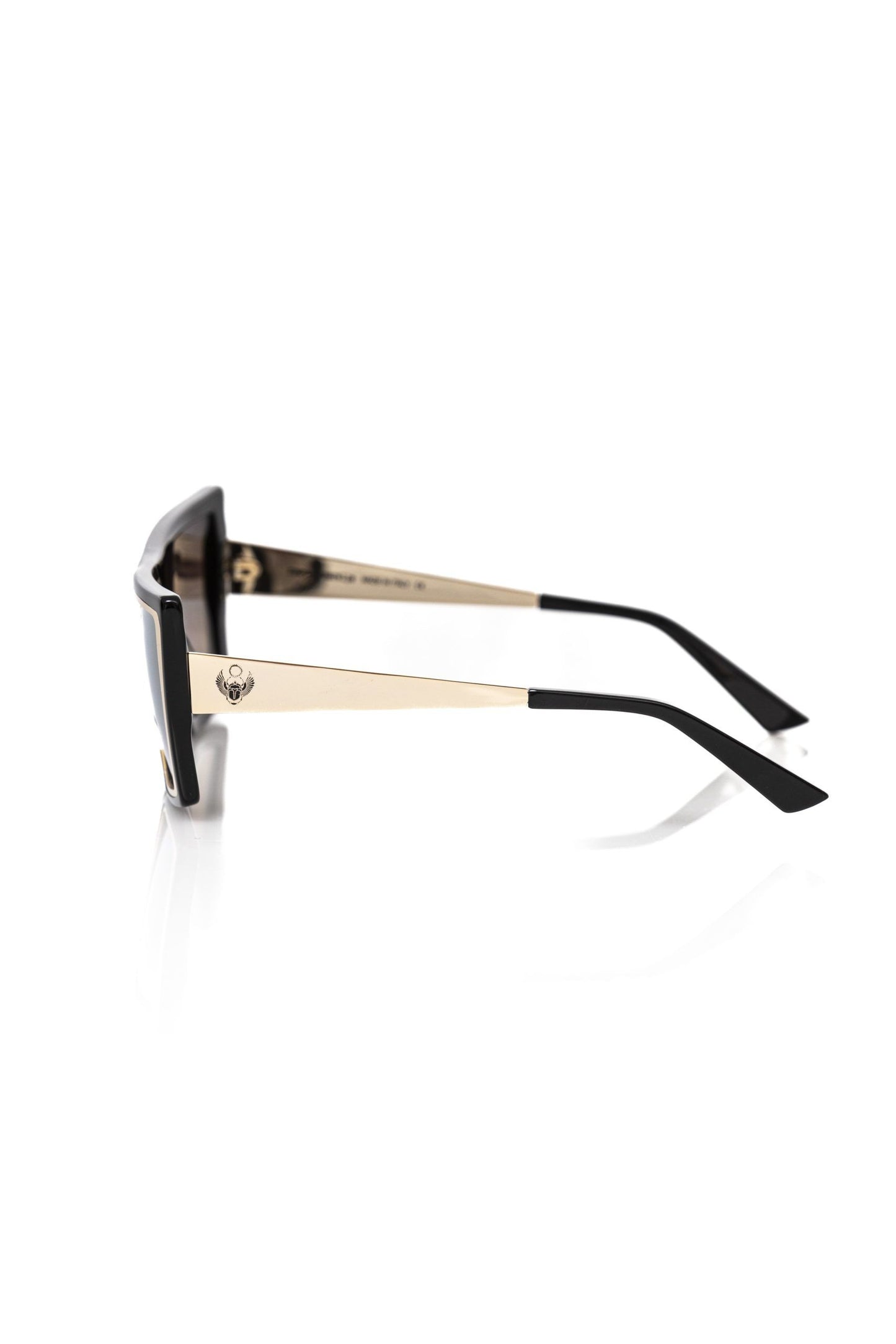 Lunettes de soleil Frankie Morello en acétate noir pour femme