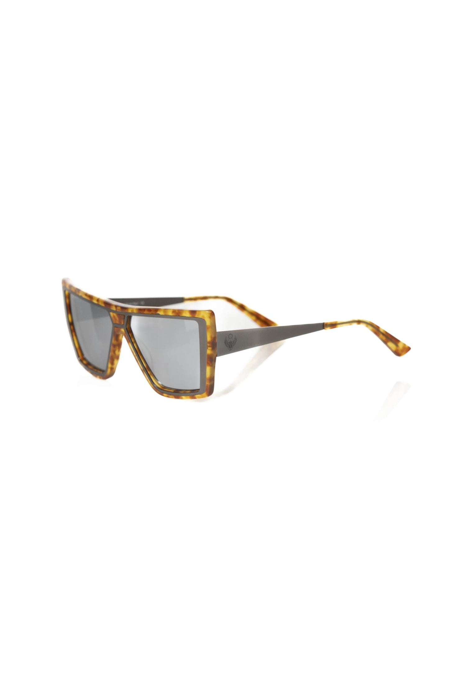 Lunettes de soleil Frankie Morello en acétate marron pour femme