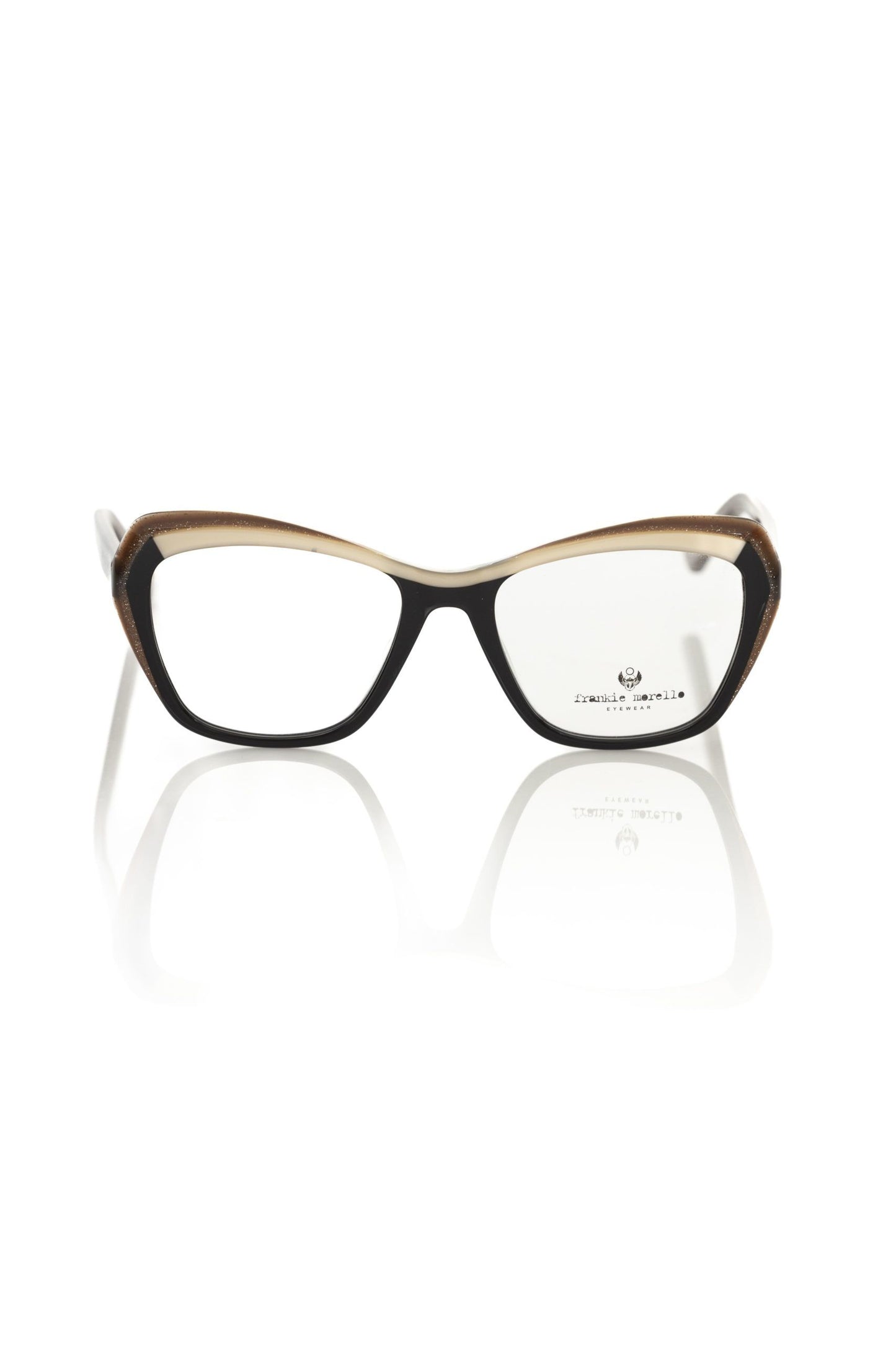 Frankie Morello Black Acetate Women Frame by Frankie Morello