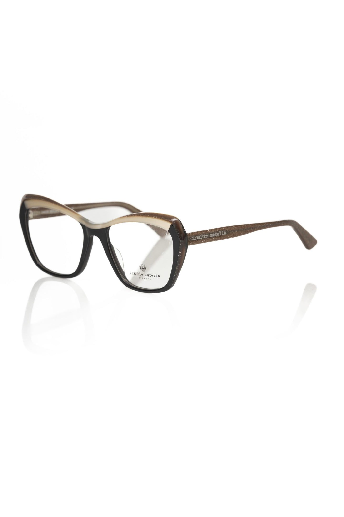 Frankie Morello Black Acetate Women Frame by Frankie Morello