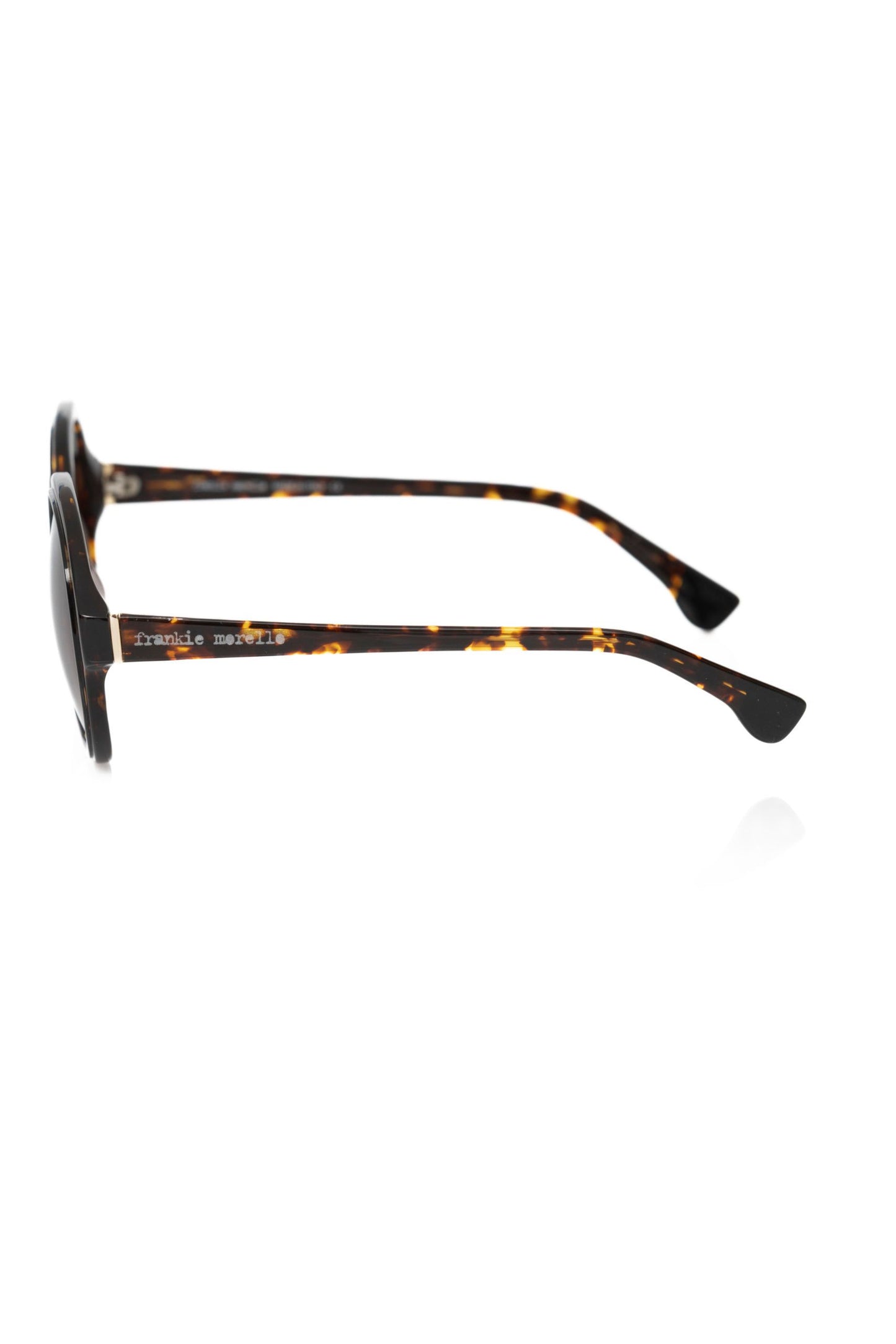 Lunettes de soleil Frankie Morello en acétate noir pour femme