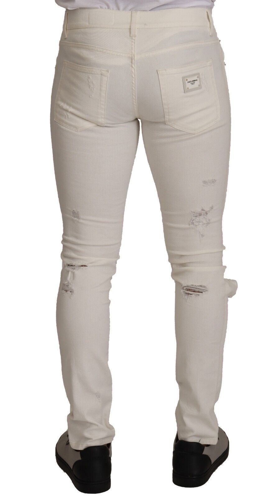 Jean skinny blanc élégant Dolce & Gabbana