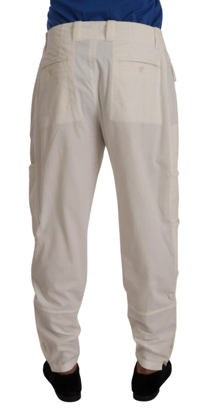 Pantalon cargo élégant Dolce & Gabbana blanc cassé - Coupe classique
