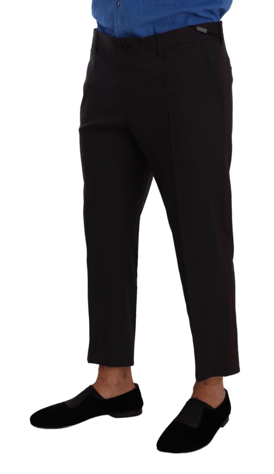 Pantalon court élégant en laine stretch Dolce & Gabbana