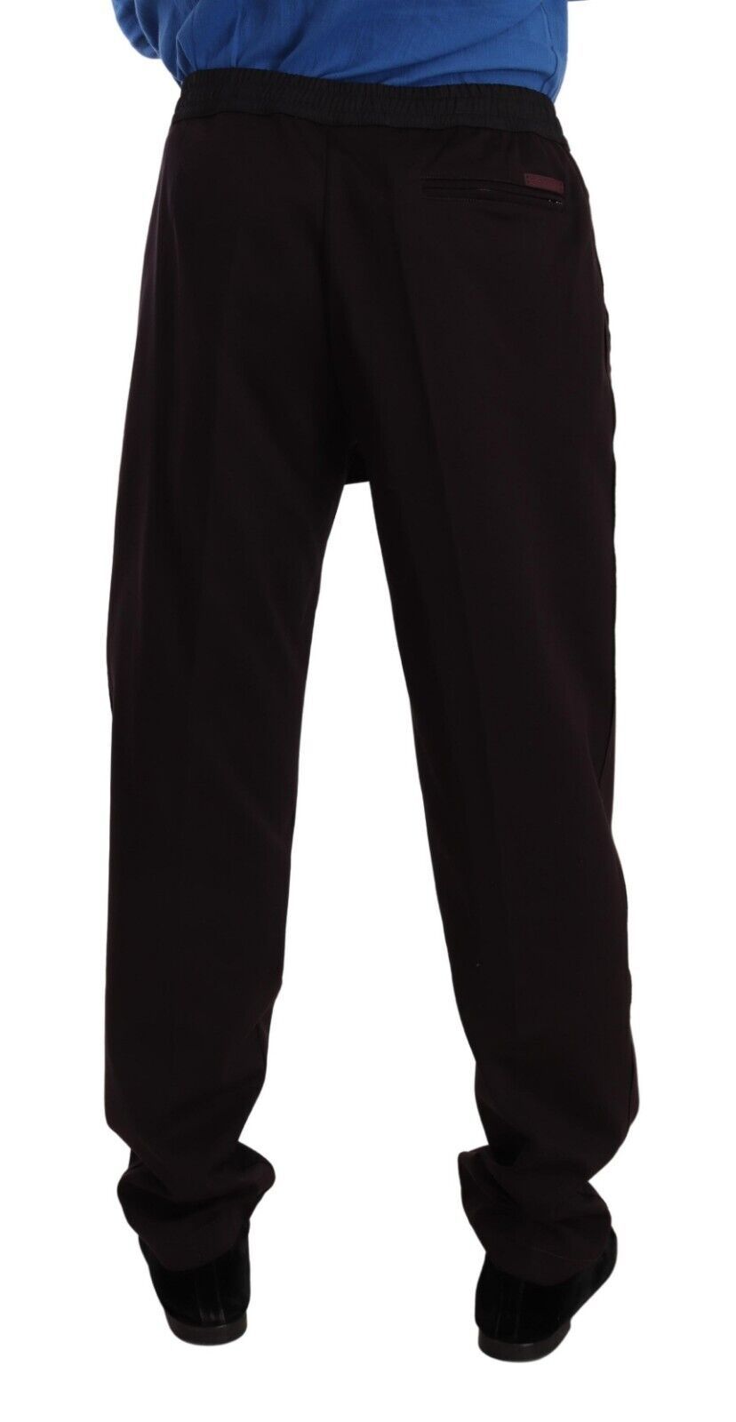 Pantalon de jogging élégant en coton bordeaux Dolce & Gabbana
