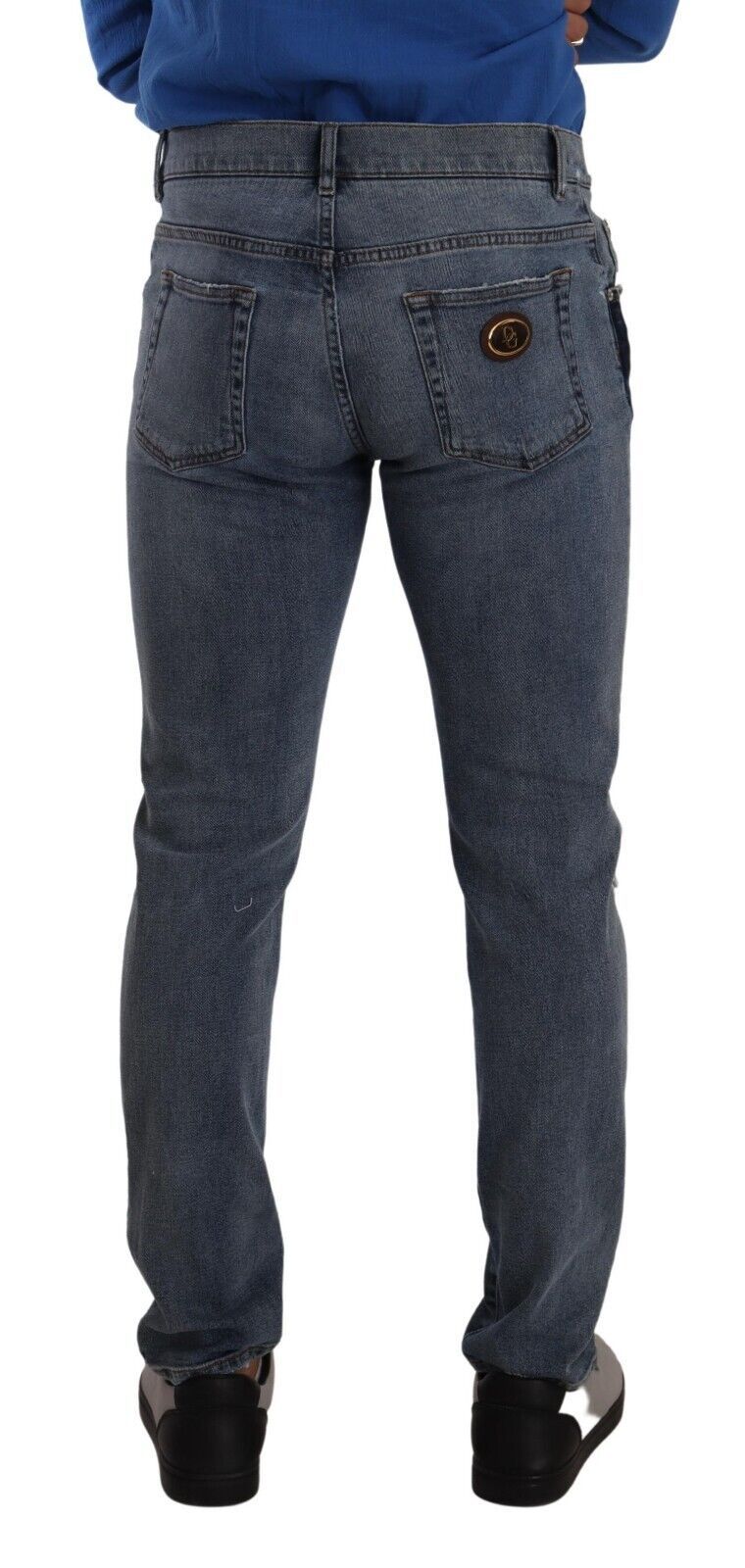 Dolce & Gabbana Chic Slim Fit Denim déchiré