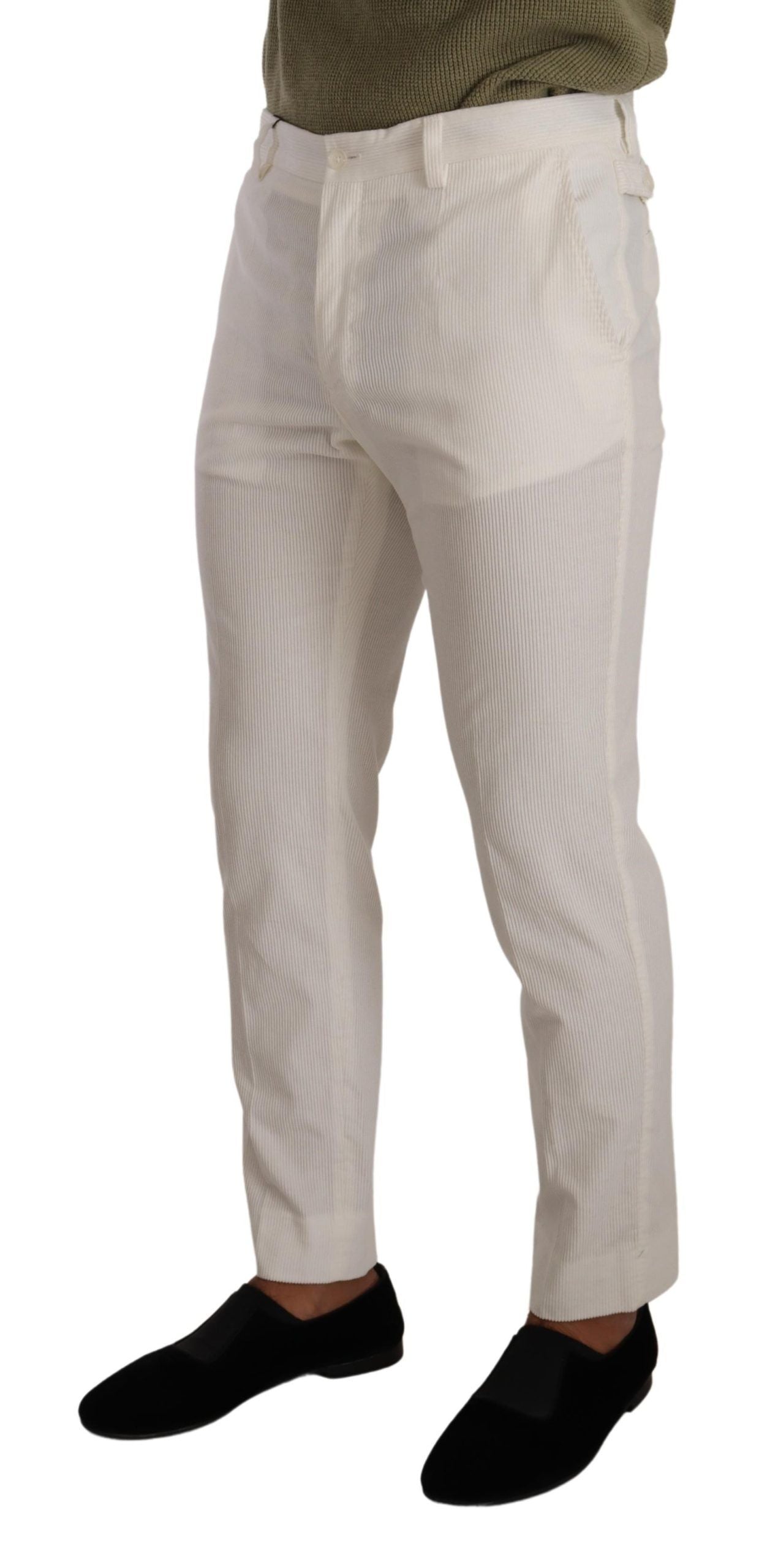 Pantalon slim élégant en coton Dolce & Gabbana