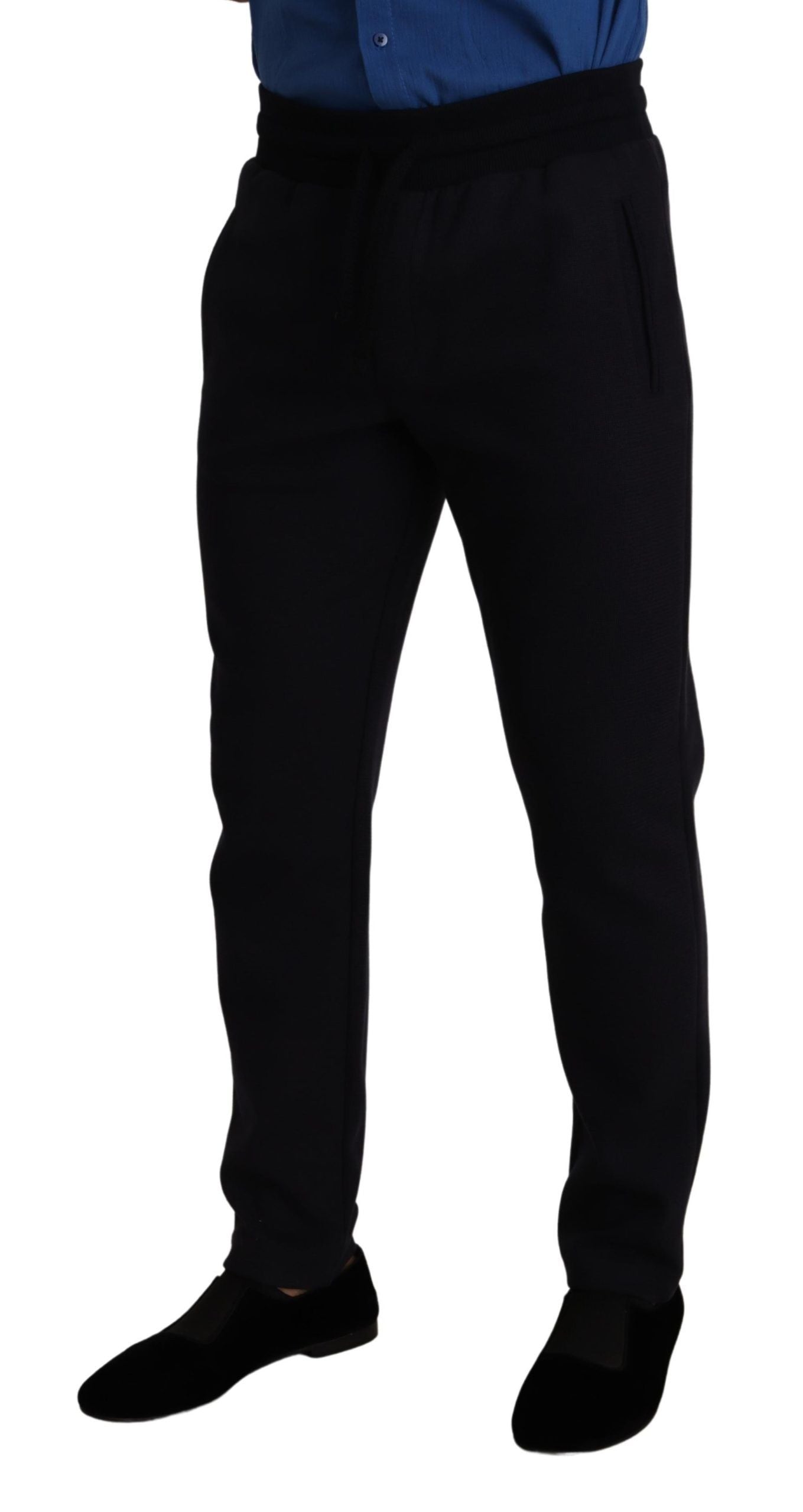 Pantalon de jogging bleu élégant Dolce & Gabbana pour homme