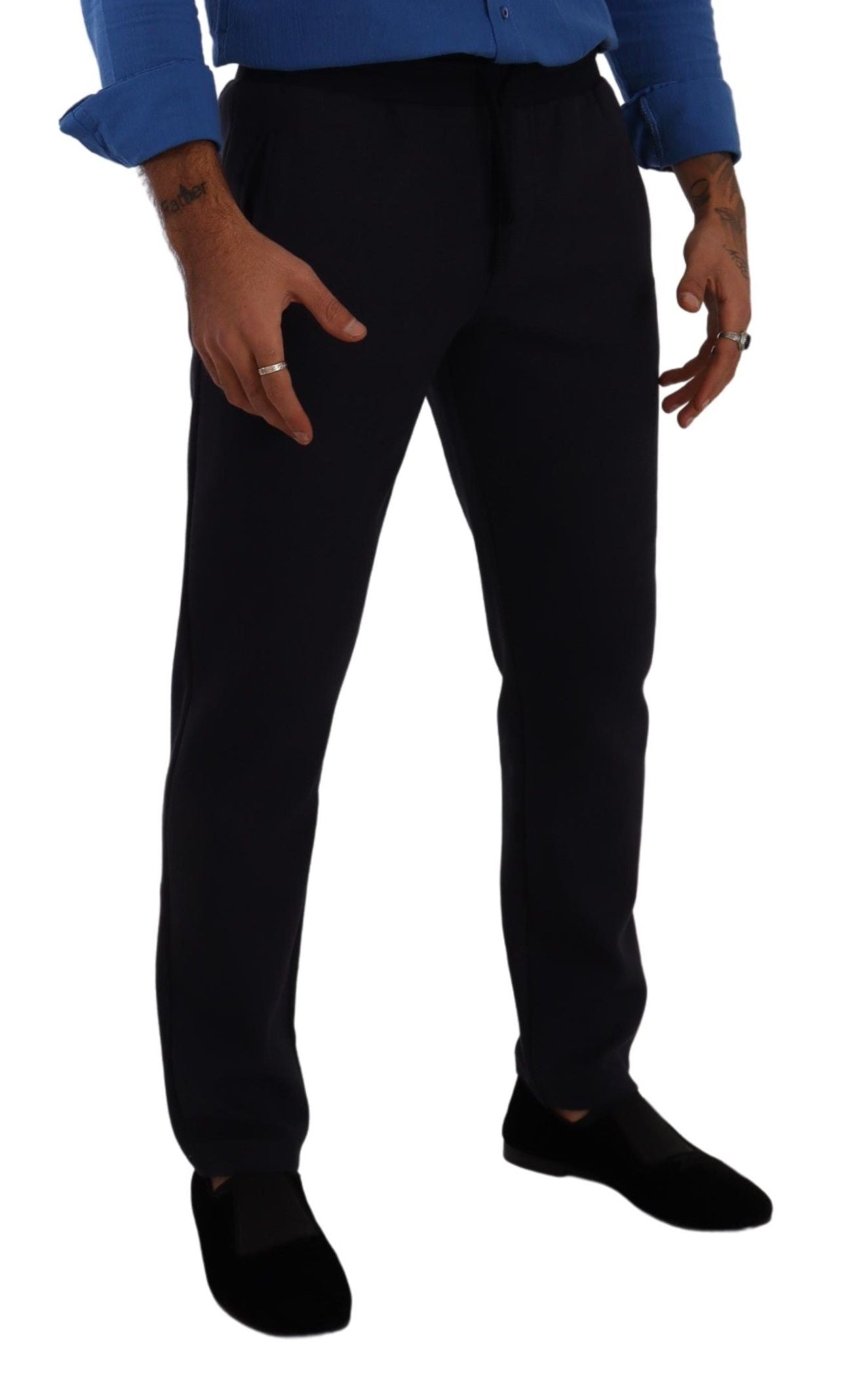 Pantalon de jogging bleu élégant Dolce & Gabbana pour homme