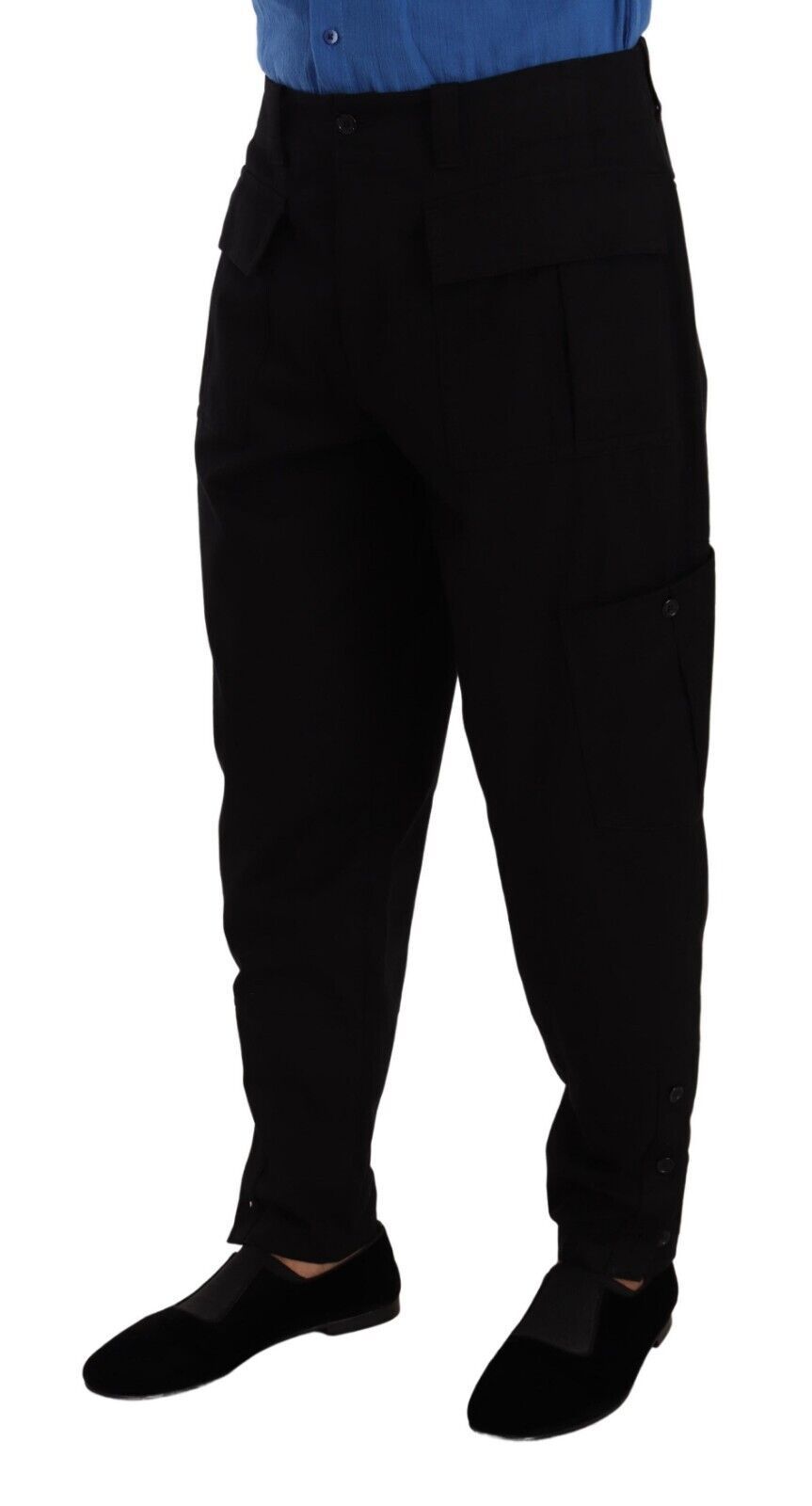 Pantalon cargo noir chic Dolce & Gabbana avec confort extensible