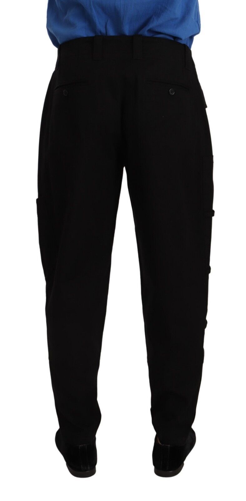 Pantalon cargo noir chic Dolce & Gabbana avec confort extensible