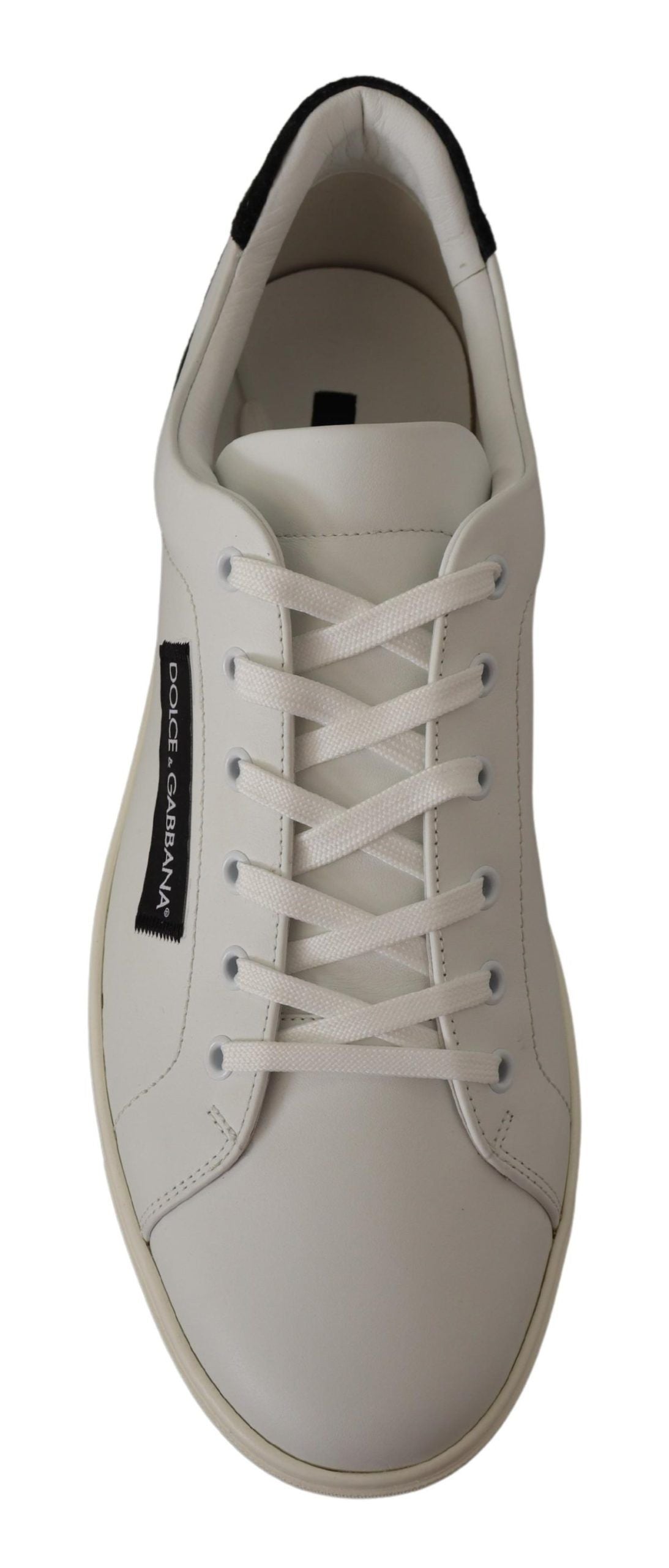 Baskets basses élégantes en cuir blanc Dolce & Gabbana