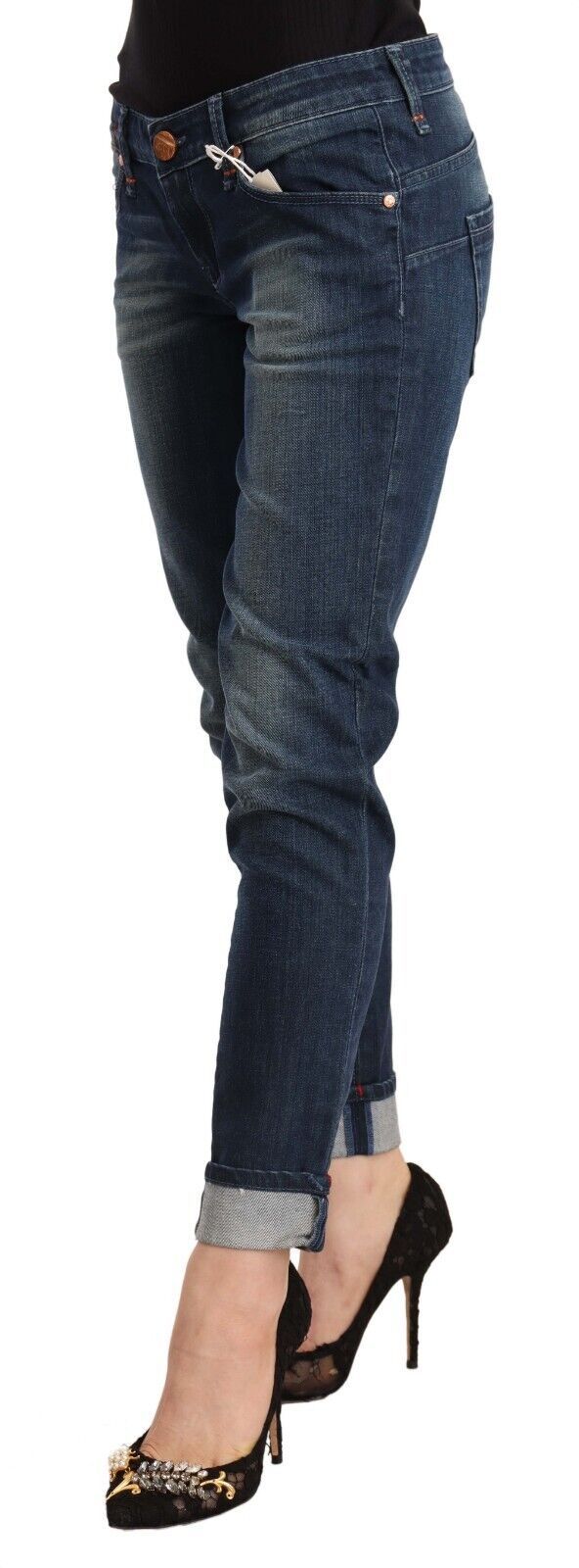 Huit jeans skinny bleus sophistiqués