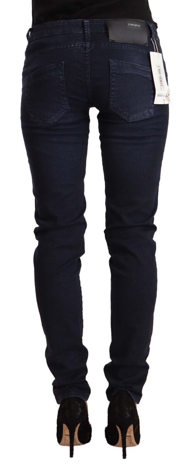 Jean skinny taille basse Eight Chic bleu