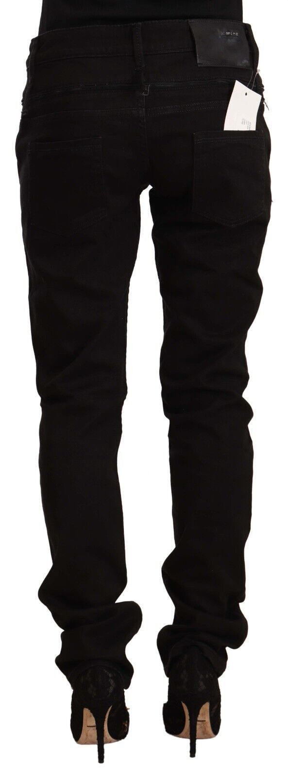 Jean skinny taille basse noir Eight Chic