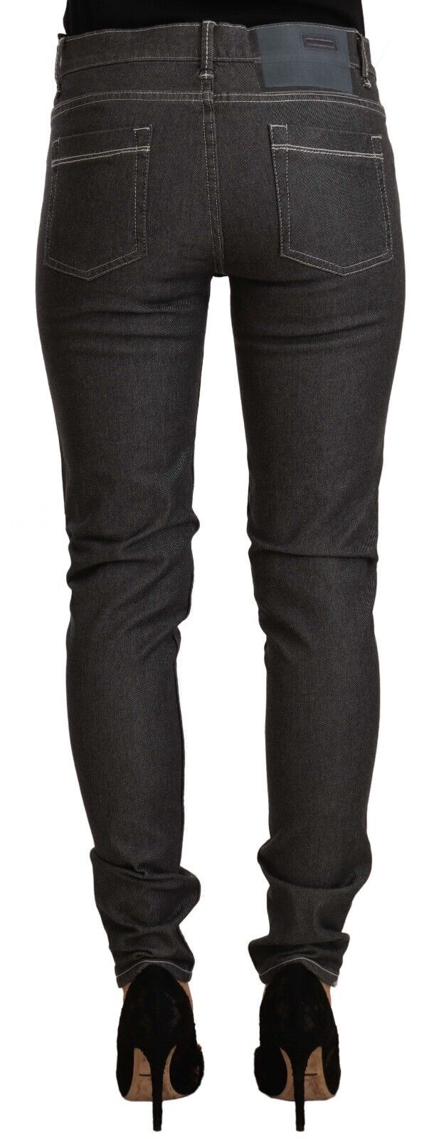Jean skinny noir taille moyenne Eight Chic