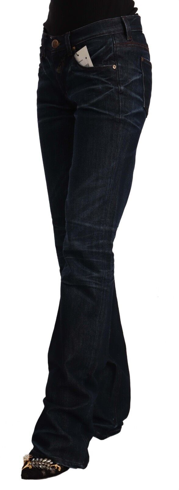 Jean taille moyenne bleu foncé chic Ermanno Scervino