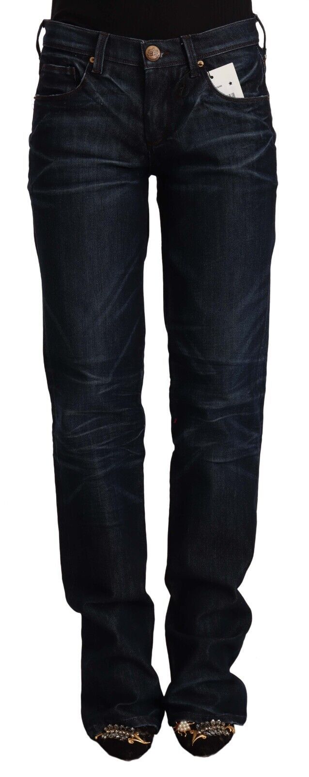 Jean taille moyenne bleu foncé chic Ermanno Scervino