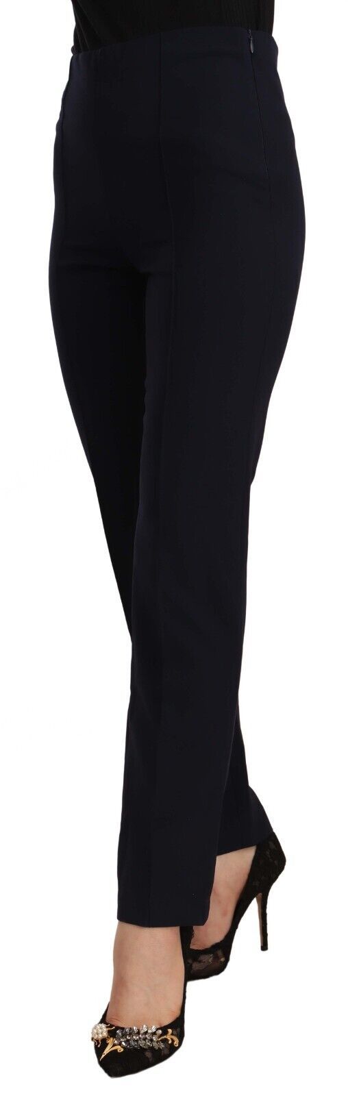 Pantalon droit taille haute élégant AGLINI