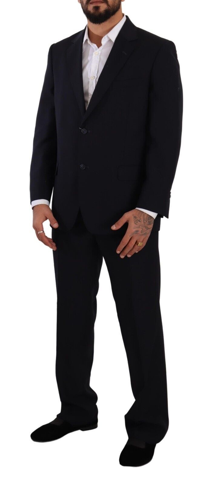 Ensemble costume deux pièces noir élégant de Domenico Tagliente