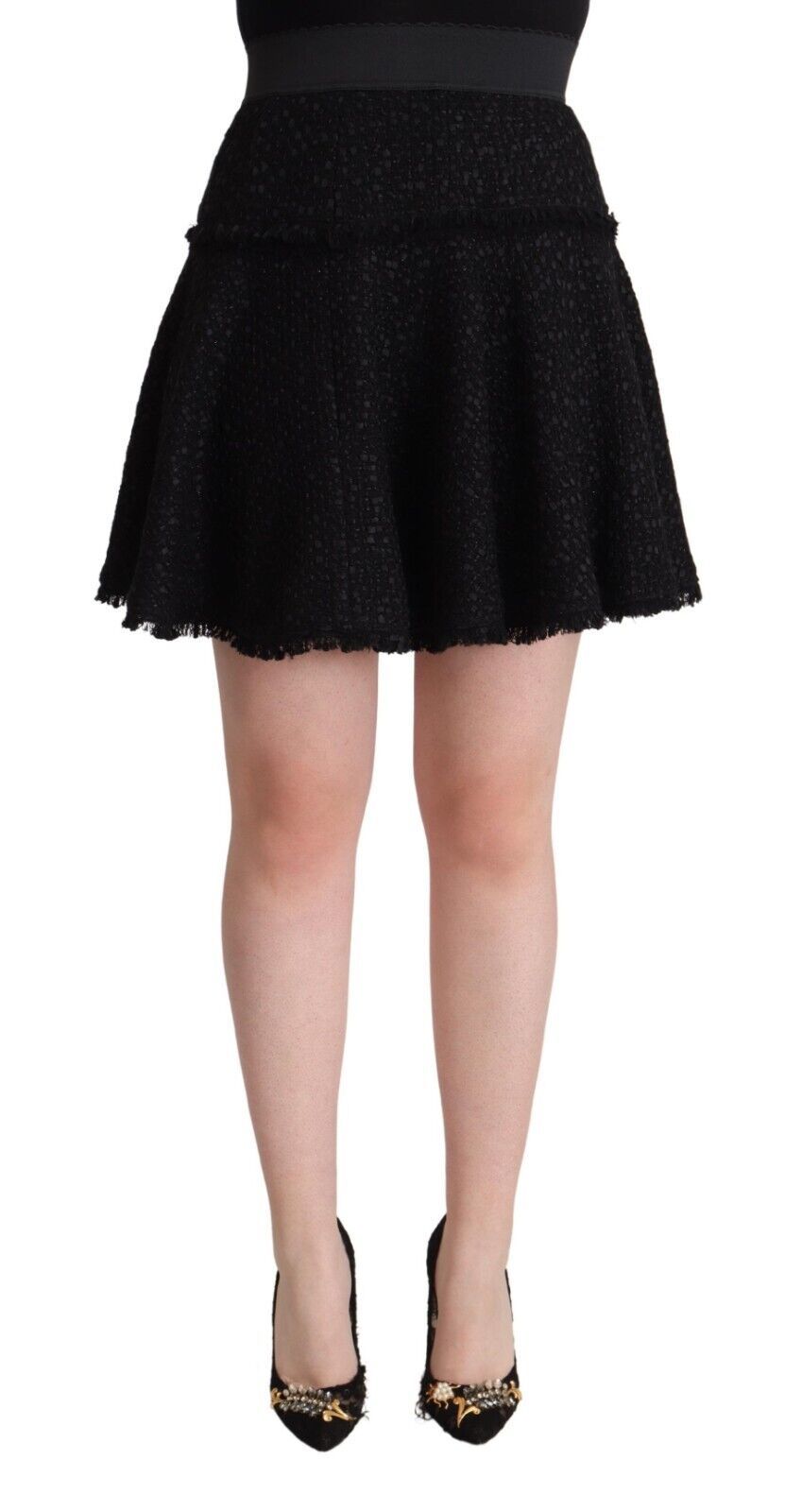 Mini-jupe trapèze élégante en maille Dolce & Gabbana