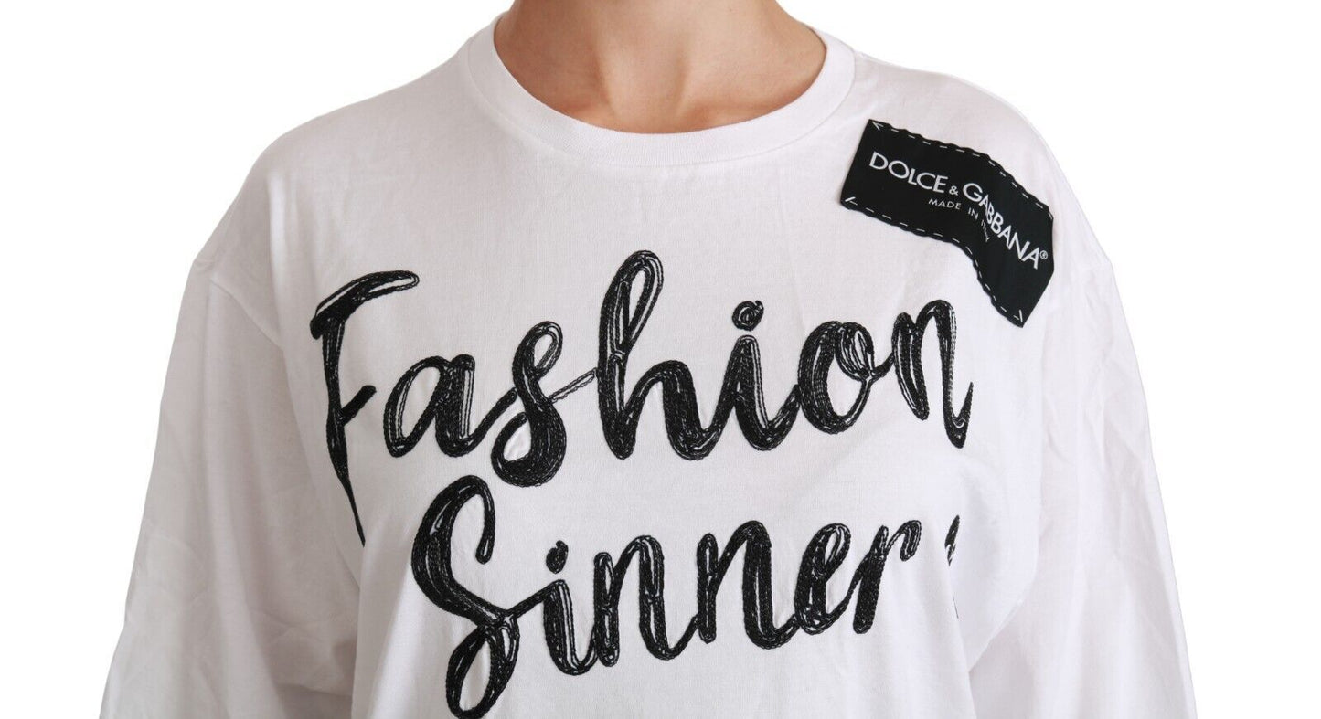 T-shirt oversize Dolce & Gabbana Chic DG Fashion Sinners