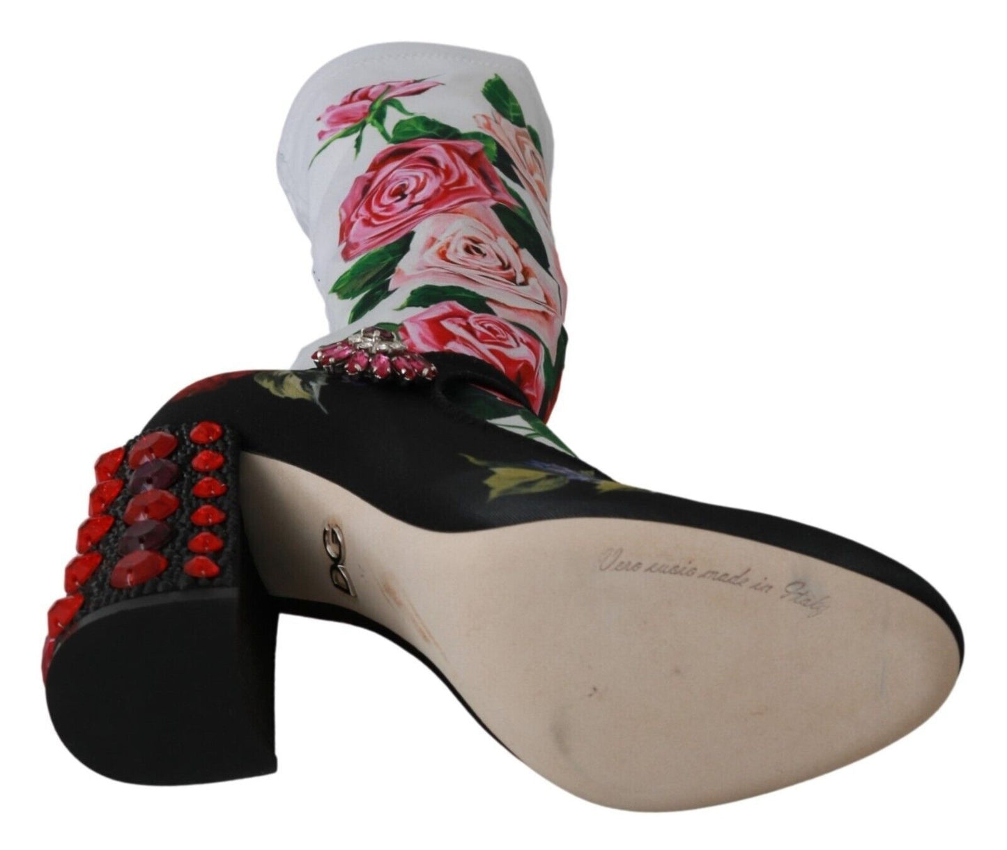 Bottes chaussettes à ornements floraux Dolce & Gabbana