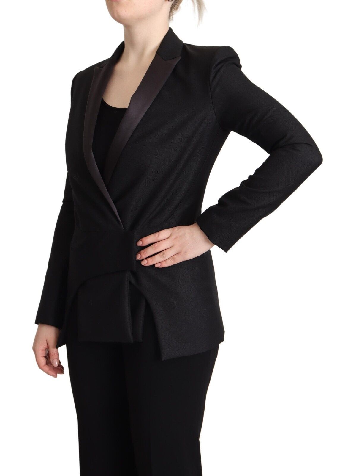 Costume National Élégant Blazer Noir Croisé
