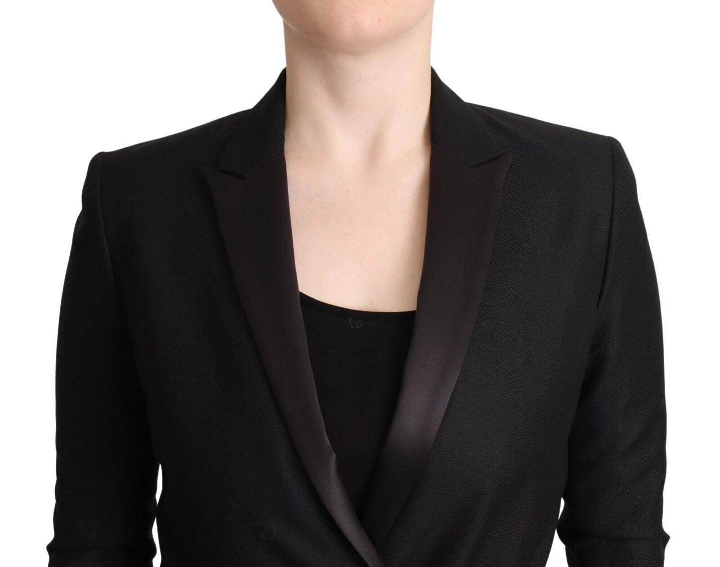 Costume National Élégant Blazer Noir Croisé
