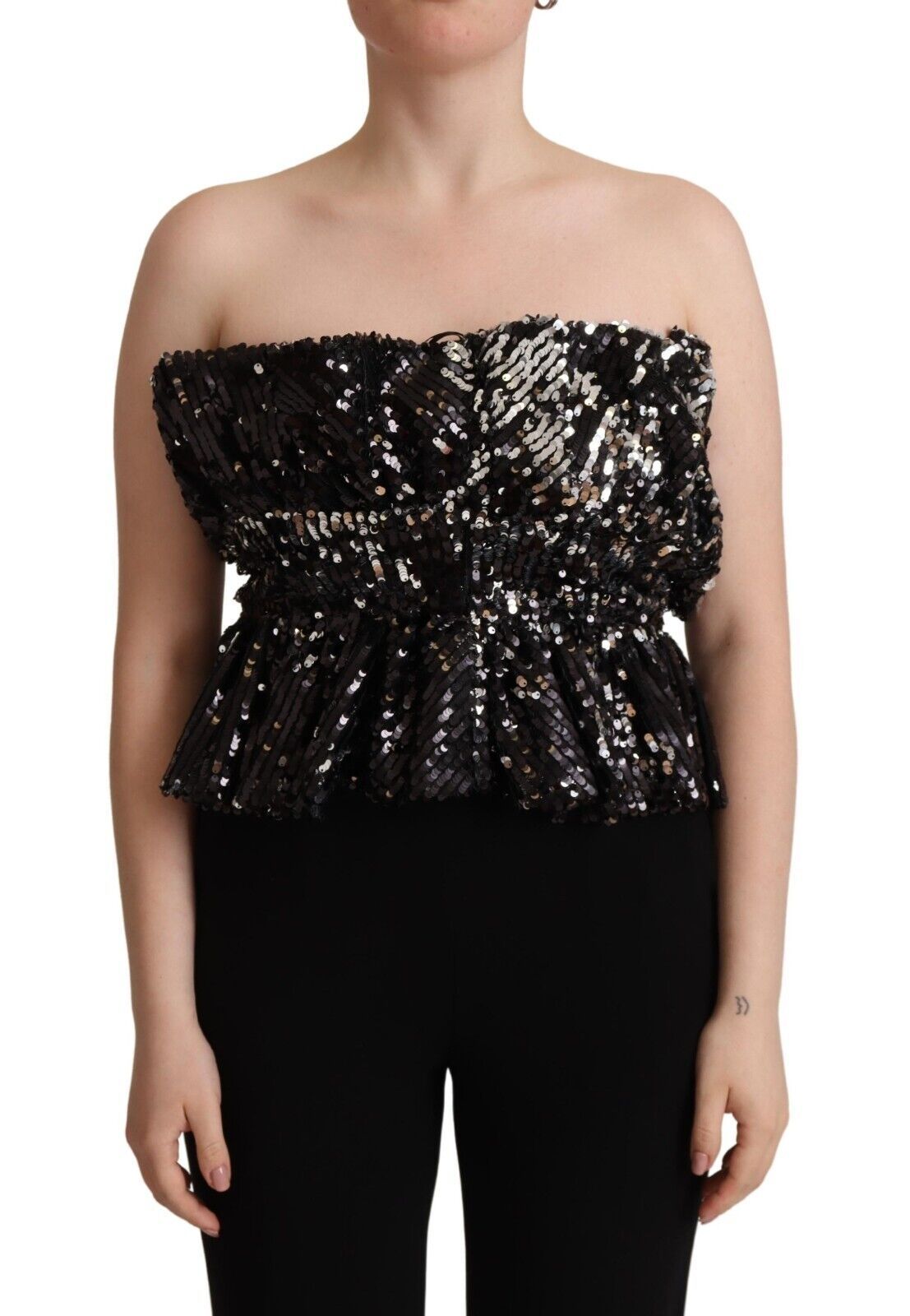 Haut bustier à paillettes élégant Aniye By