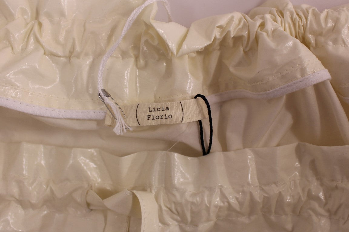 Jupe blanche élégante à taille nouée Licia Florio