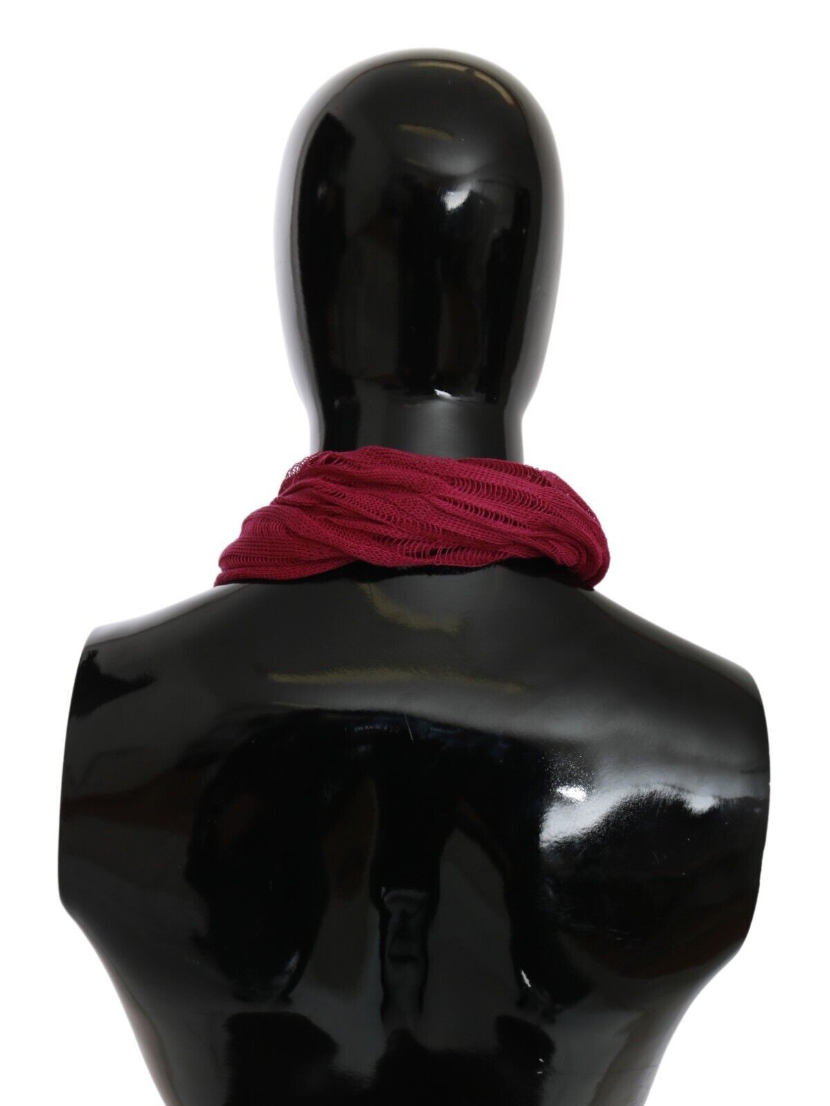Foulard châle bordeaux John Galliano Élégance
