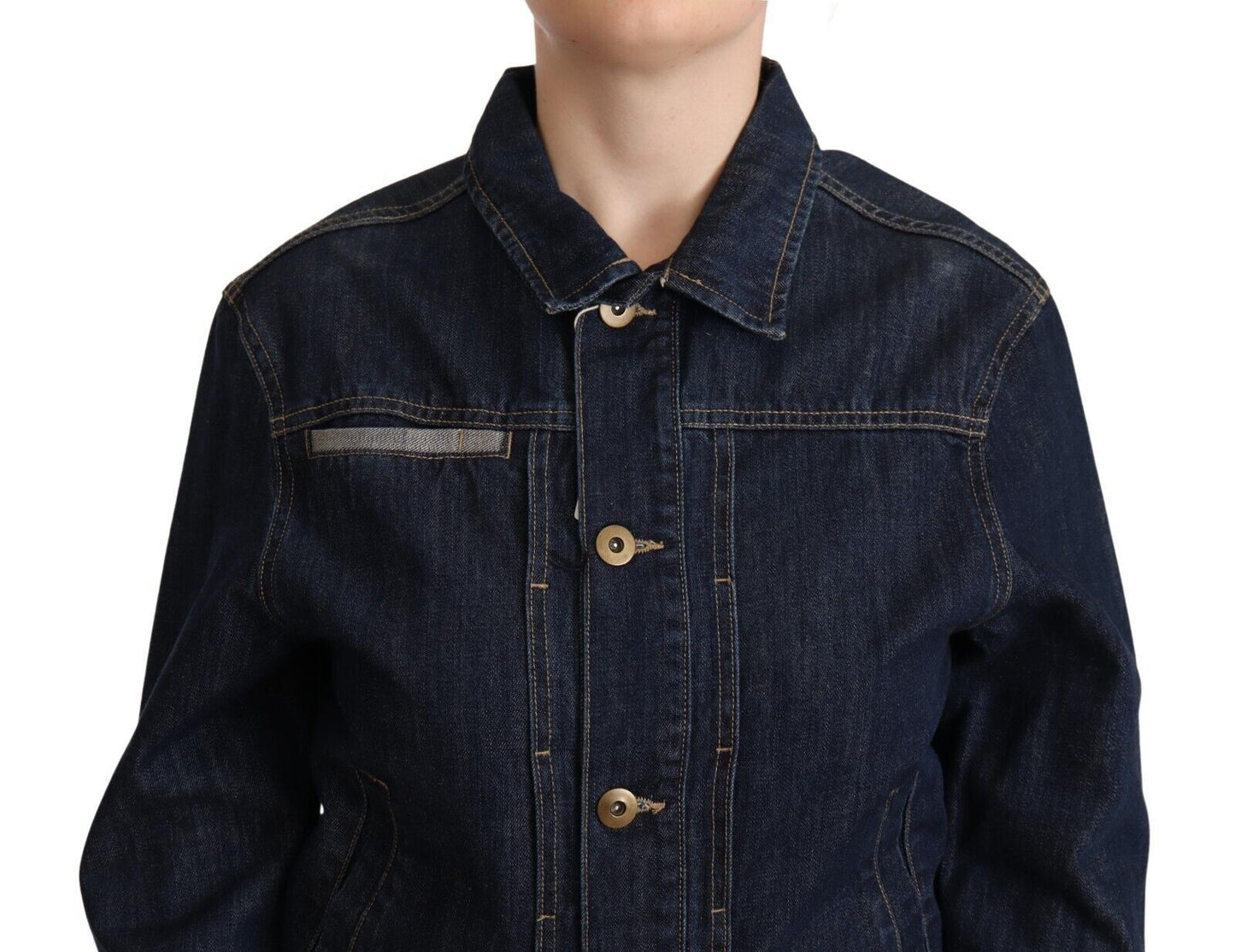 Veste en jean bleu foncé élégante Master Coat