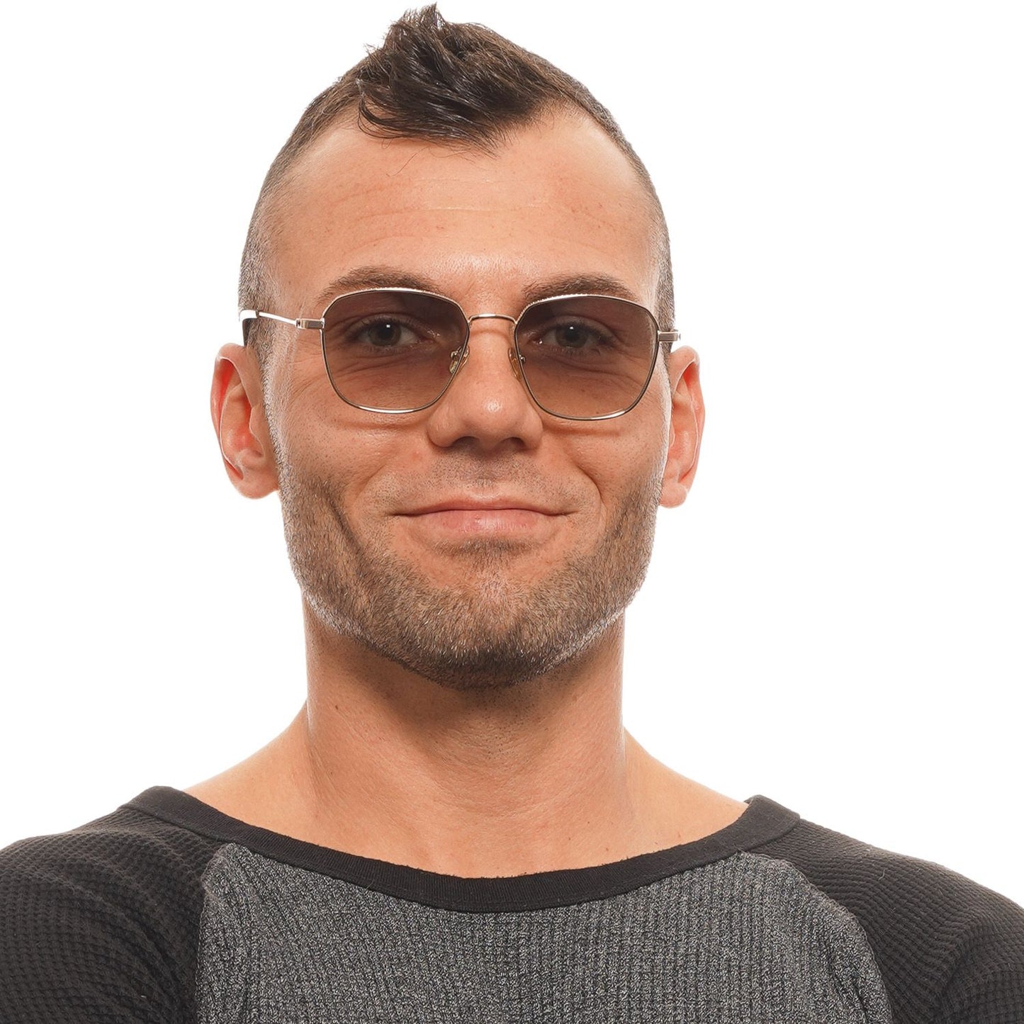 Lunettes de soleil dorées Ted Baker pour homme