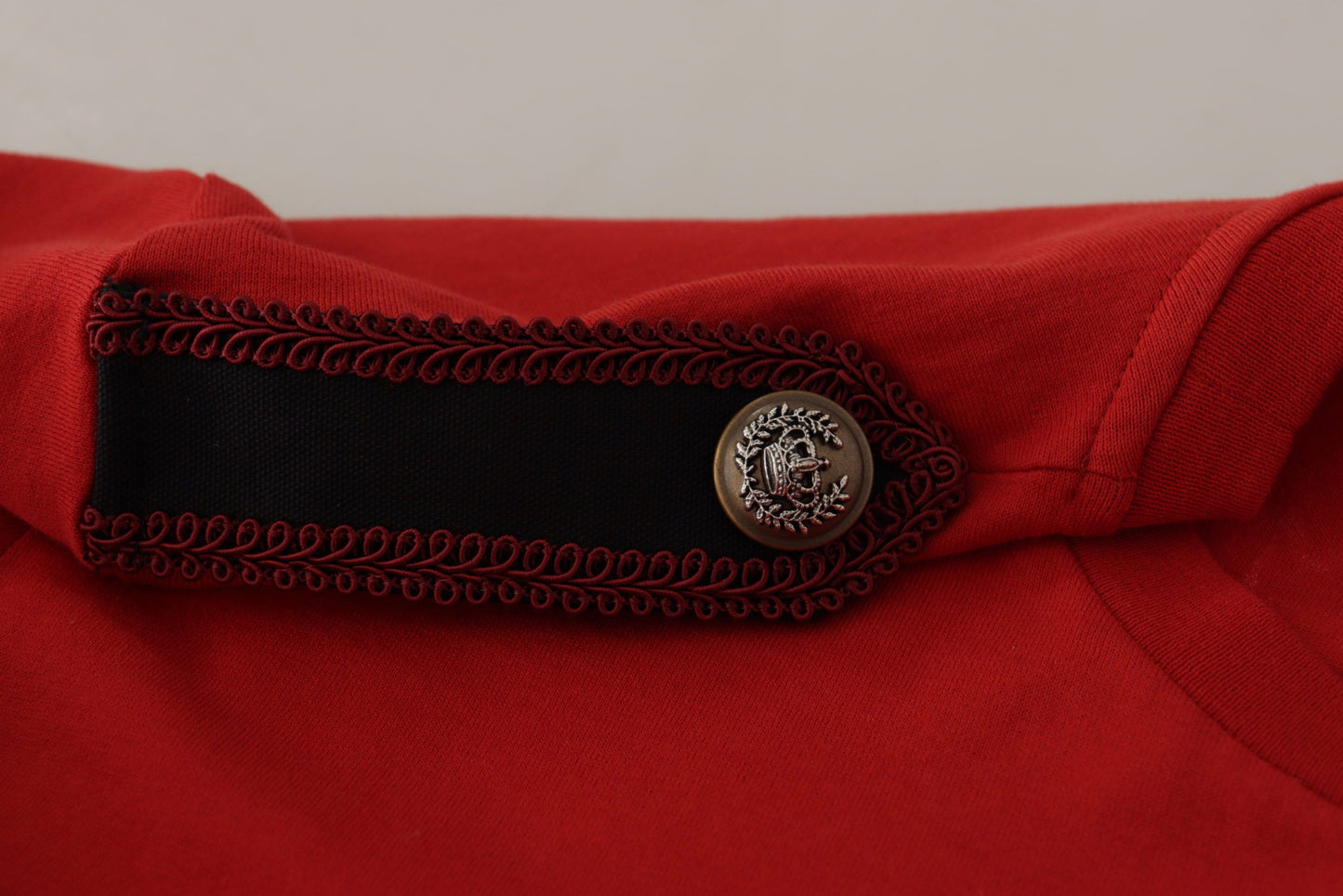 T-shirt ras du cou en coton rouge élégant Dolce & Gabbana
