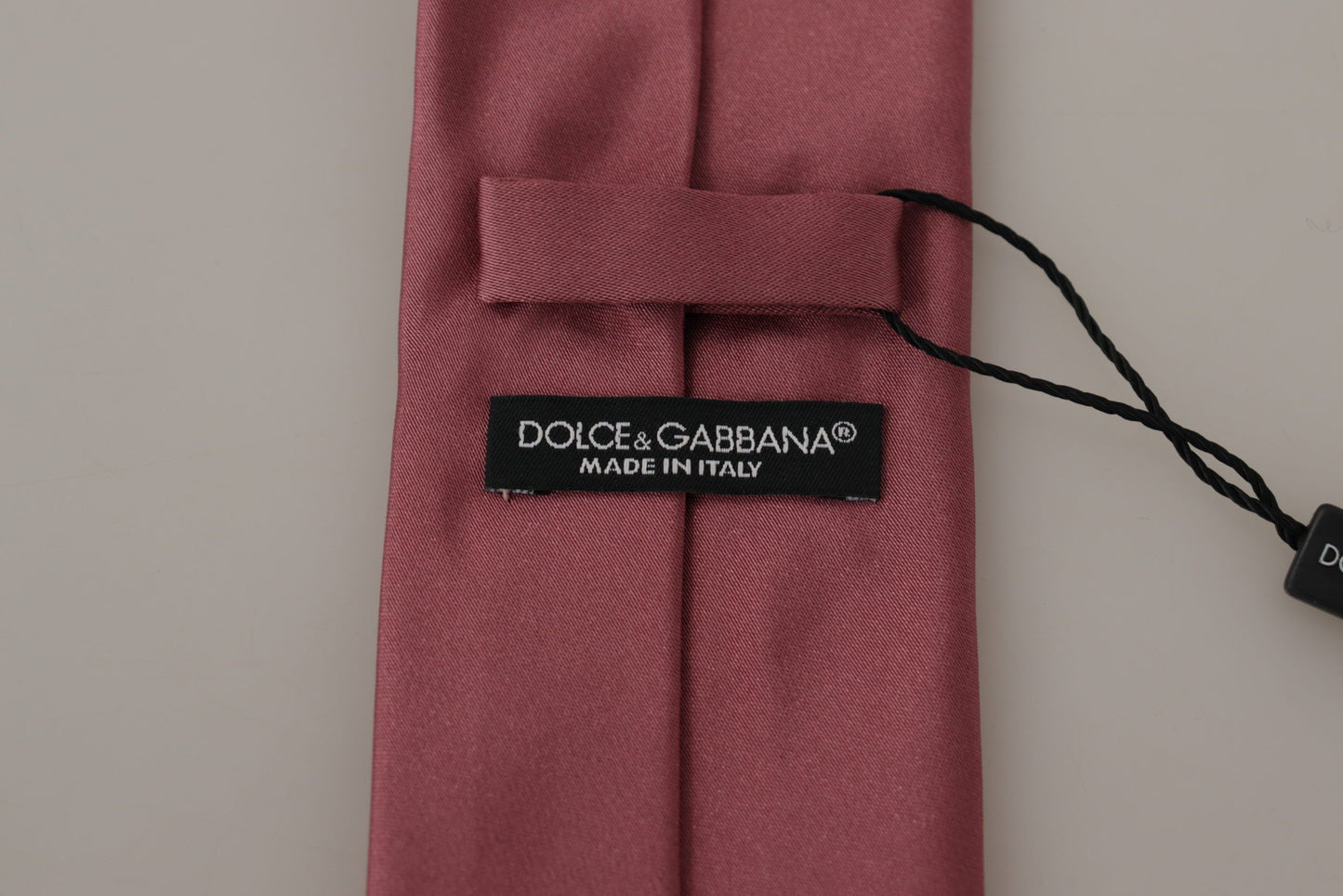 Dolce & Gabbana Élégant nœud papillon en soie rose