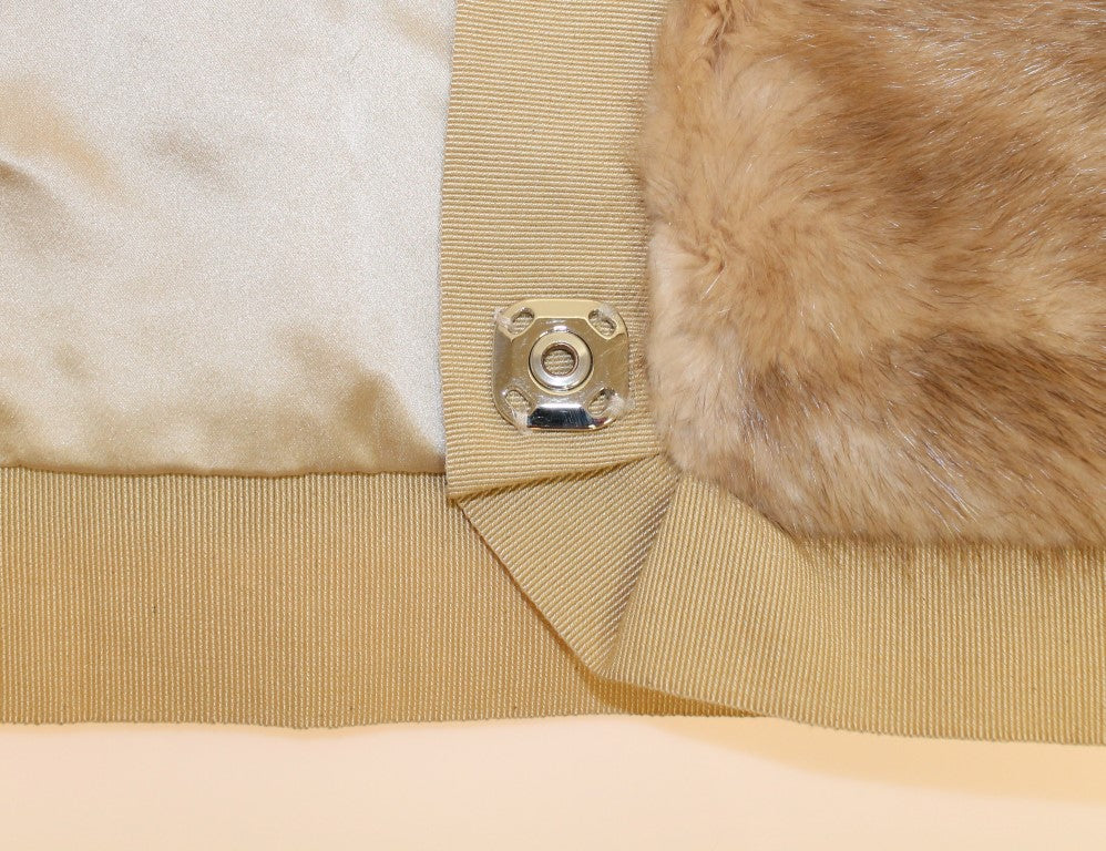 Écharpe en fourrure de vison beige exclusive Dolce & Gabbana