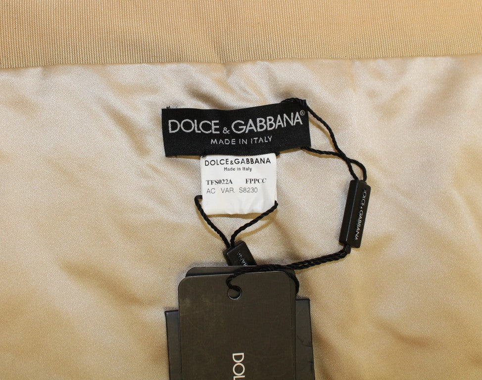 Écharpe en fourrure de vison beige exclusive Dolce & Gabbana