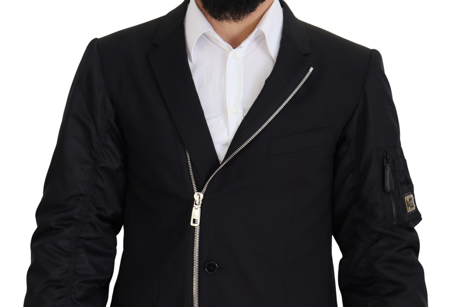Dolce & Gabbana Élégante veste en laine vierge noire