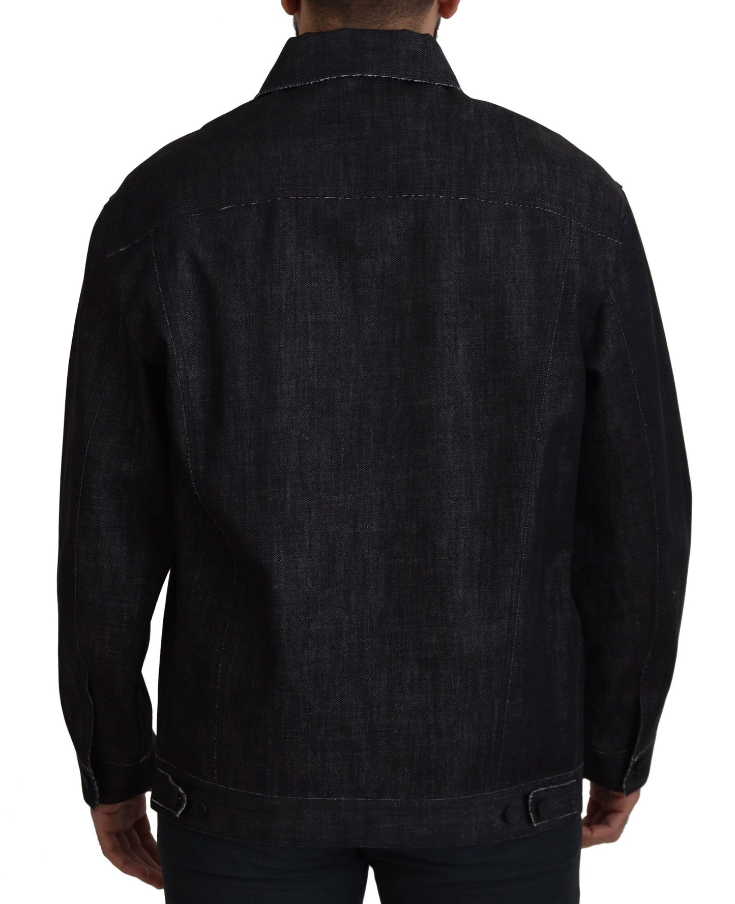 Veste en jean noire élégante Dolce & Gabbana