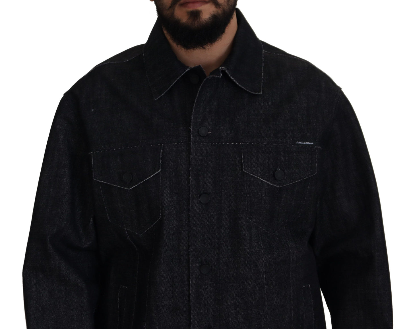 Veste en jean noire élégante Dolce & Gabbana