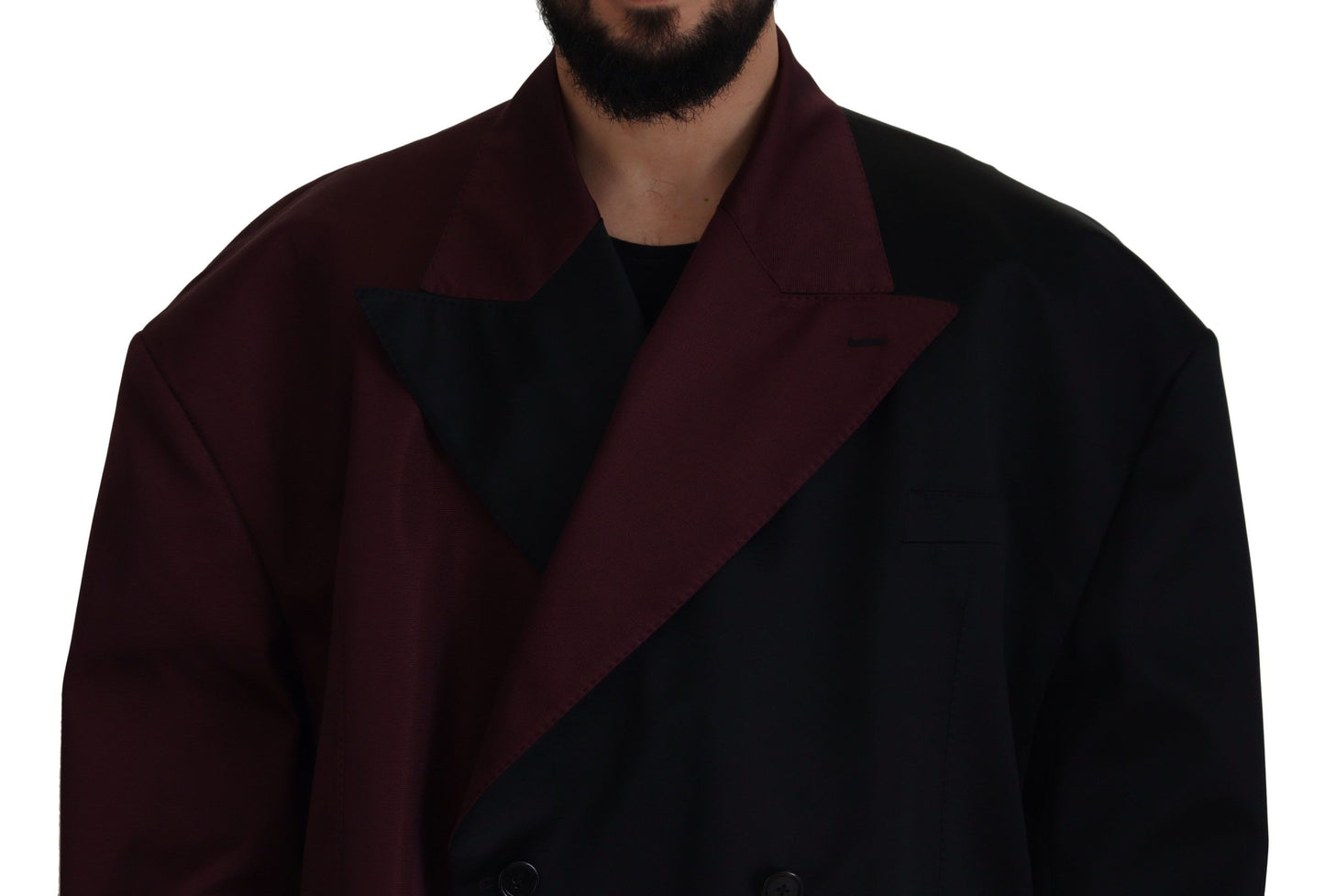 Veste croisée bordeaux élégante Dolce & Gabbana