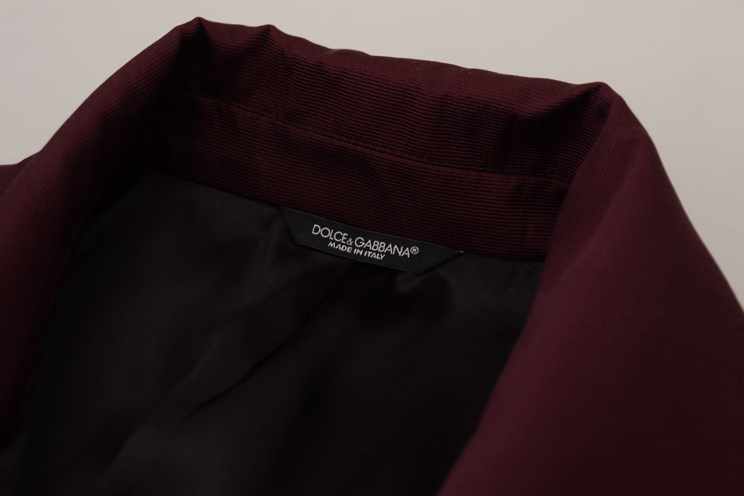 Veste croisée bordeaux élégante Dolce & Gabbana