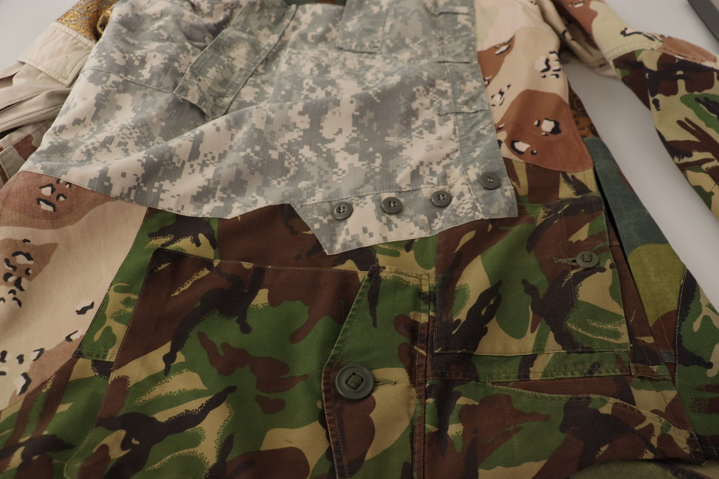 Chemise décontractée camouflage patchwork Dolce & Gabbana