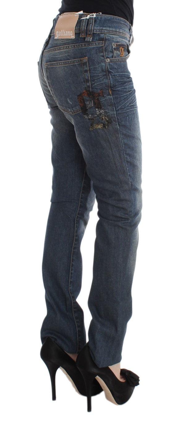 Jean slim bleu chic John Galliano