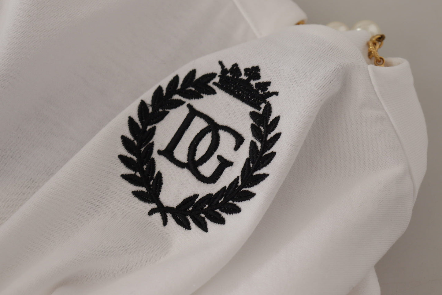 Dolce & Gabbana Superbe t-shirt à col en V orné du logo